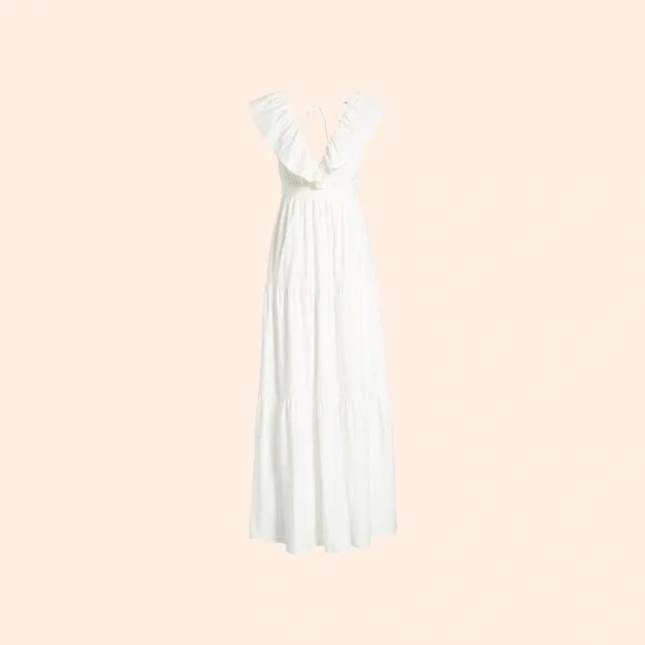 pastel yellow bridesmaid dress A-Line Pleated Long Chiffon Bridesmaid Dress in Pastel Yellow, Pastel Yellow / 2
